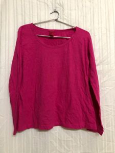 Sporto Rose Pink Full Sleeve T Shirt