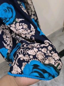 Blue Rose Bohemian Skirt.