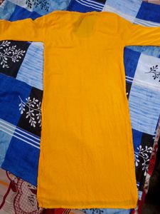 Dark Yellow Colour Kurta