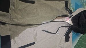 Stylish Grey Zip-Up Hoodie