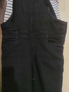 Cute Black Dungarees
