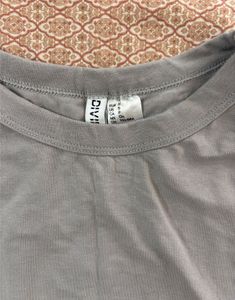 H&amp;M Light Grey Fitted Top