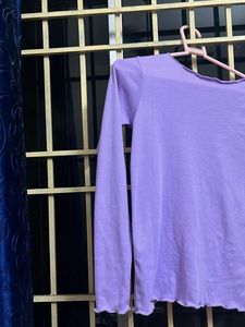 Lavender Ripped Top