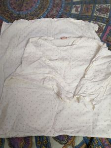 White top With Gold Dots Design