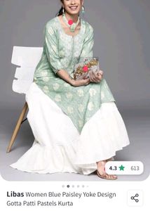 Libas Elegant Blue Kurta