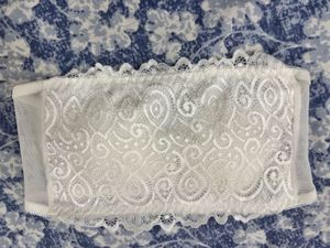 White Lace Bandeau Bra