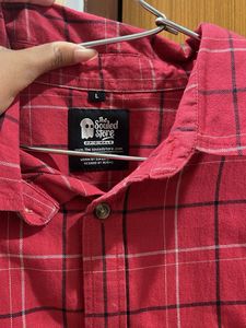 Red Plaid Flannel Shirt