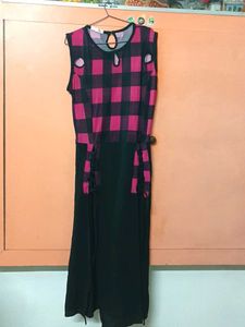 ✨Stylish Pink & Black Dress😍❣️