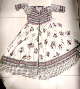 Anarkali Pattern Collered Suit