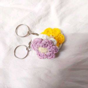 Crochet Flower Keychain🌸₹369/- For 2