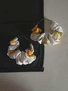 Floral Fabric Earrings