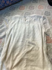 Elegant Sheer White Blouse