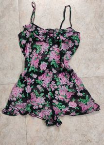 💜Floral Playsuit By FOREVER21