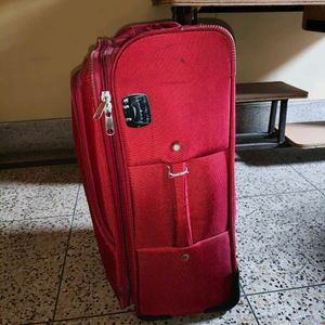 Aristocrat Red Trolley Bag