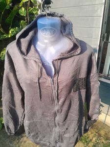 Stylish Grey Zip-Up Hoodie