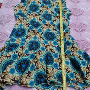 Sleeveless Tailor Stiched Kurta For Daily Wear