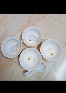 COMBO OF CERAMIC BOWLS 🥣 &amp; FAMILY DINNER SET 🍽️