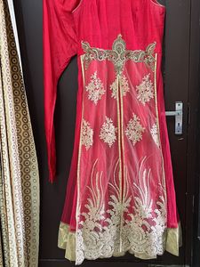 Red Floor Length Gown