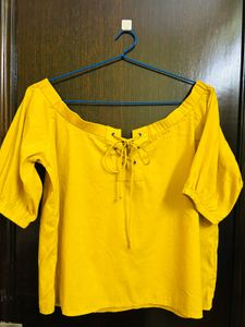 Yellow Tie-Up Top