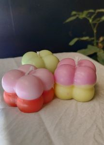 Handmade Natural Soy Wax Bubble Candles