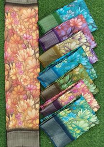 Colorful Floral Sarees - New Arrivals!