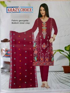 Pakistani Embroidered And Sequin Work Suit