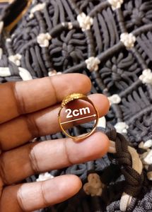 Golden Polished Ring
