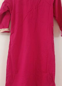 Elegant Pink Suit with Heavy Golden Lace Dupatta ✨