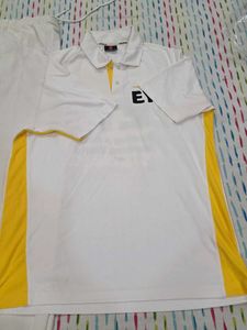 White &amp; Yellow Sports T-Shirt Set