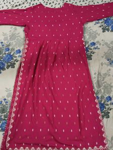 Pink Embroidered Kurta