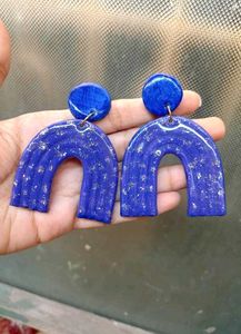 Rainbow Clay Earrings