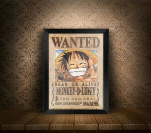 Wanted MONKEY D LUFFY Anime Frame 1 Pcs