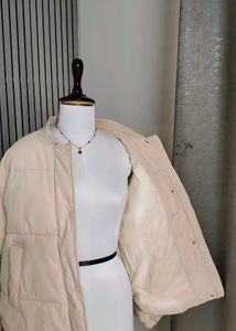 Light Beige Puffer Jacket