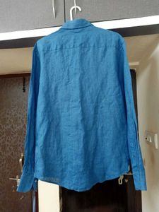 BRAND NEW RARE RABBIT Dusky Blue Linen Shirt