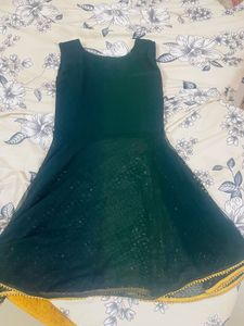 Green Embroidered Sharara set