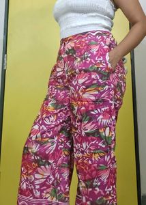 Floral Wide Leg Pants