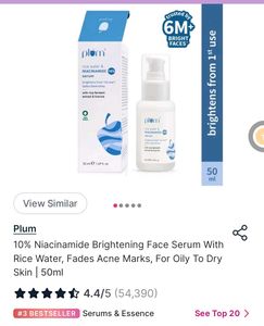 50ml Plum Niacinamide Rice Water Serum