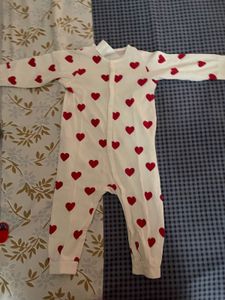 Heart Shape Romper . Perfect For Valentine Picture