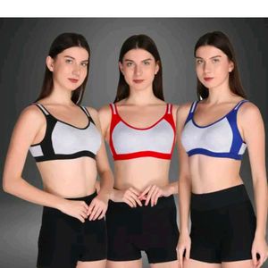 Plain Hosiery Sports Bra For Daily Use
