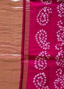 Pure Gaji Silk Bandhni Bandhej Saree