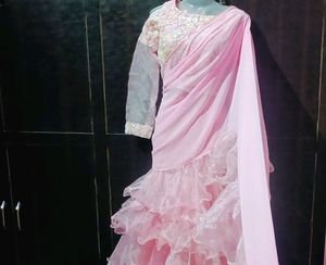 Trendy Frill Organza Saree🤩, From Instagram