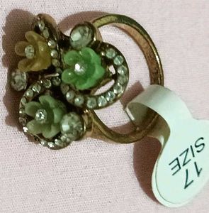 Floral Cluster Statement Ring