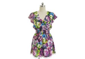 Floral Print Romper