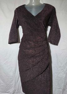 Elegant Brown Party Dress