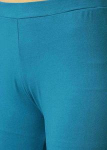 Teal Printed Kurta &amp; Leggings Set