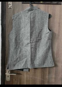 Men&#39;s Grey Sleeveless Nehru Jacket
