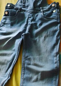 Denim Dungree For Girls