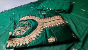 Emerald Green Embroidered Kurta Set
