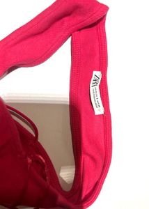 Red One-Shoulder Top