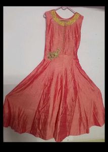 New Peach 🍑 Ethnic Gown..